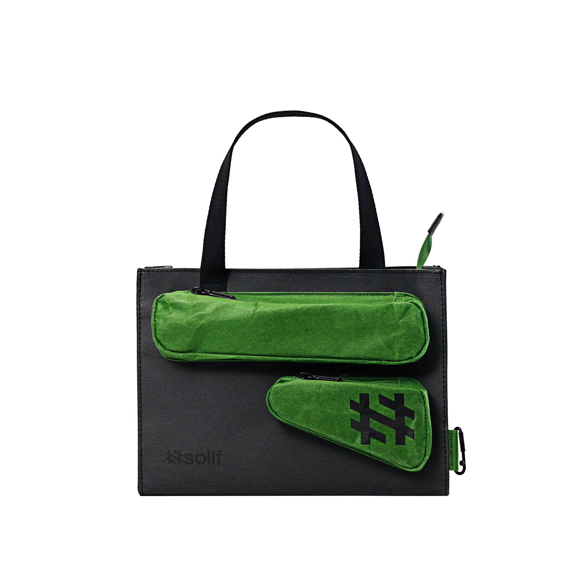 Solif - Messenger Tote | Rock Dark | Forest Green