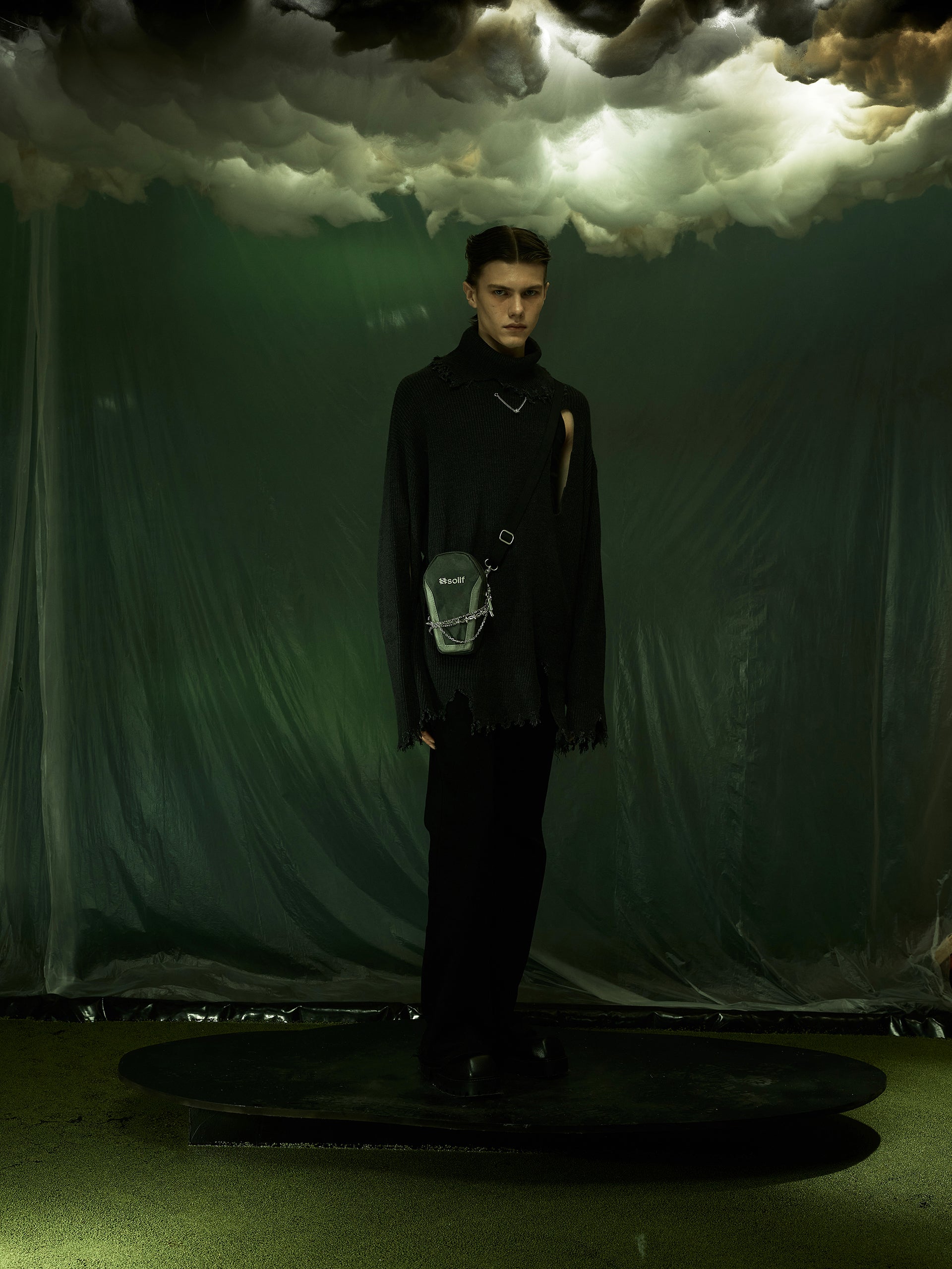 Solif - Coffin Shape Crossbody Bag | Land Of Dawn