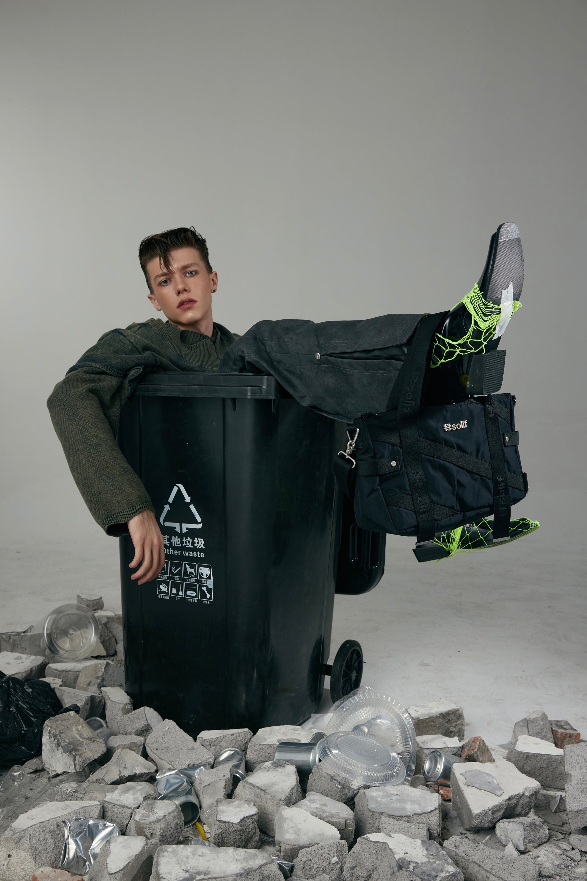 Solif - Shoulder Bag by Recycled Polyester | Absurd Fisherman