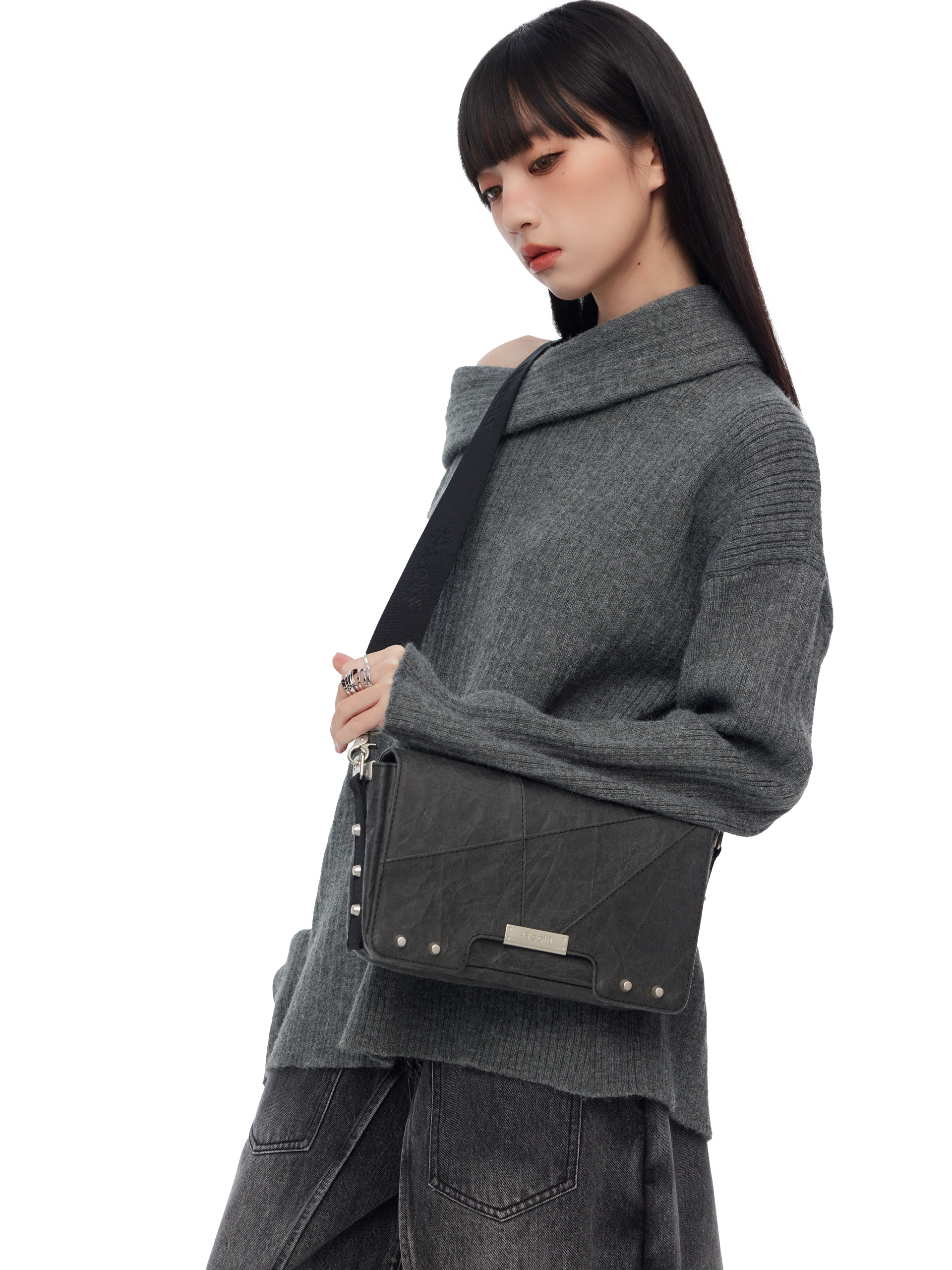 Solif - Angular Crossbody Bag | Land Of Dawn