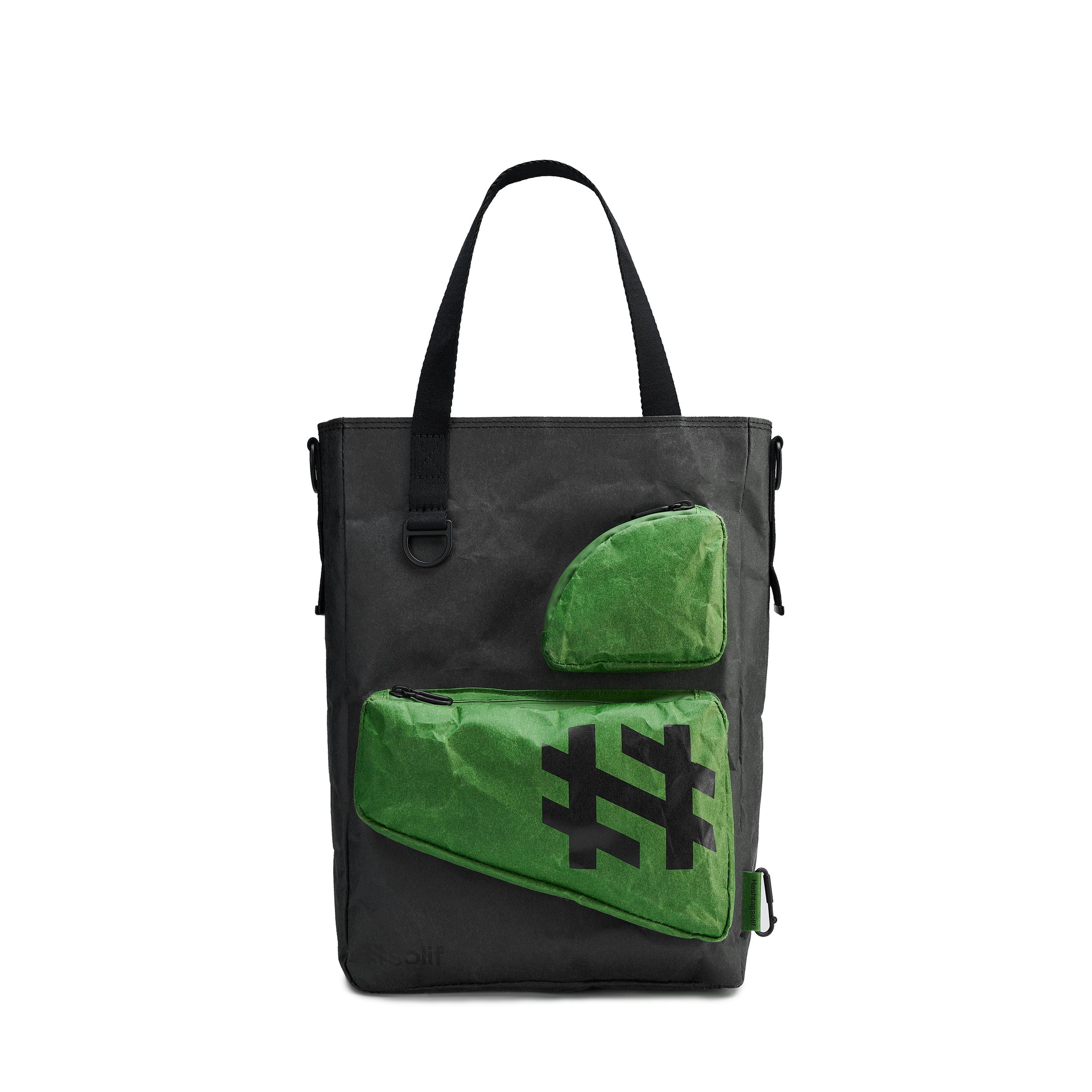 Solif - Mega Messenger Tote | Rock Dark × Forest Green